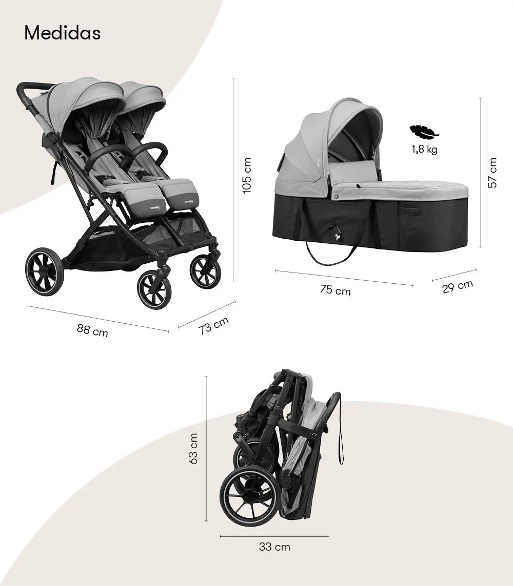 Tour Twin Max Clear Grey - Casualplay